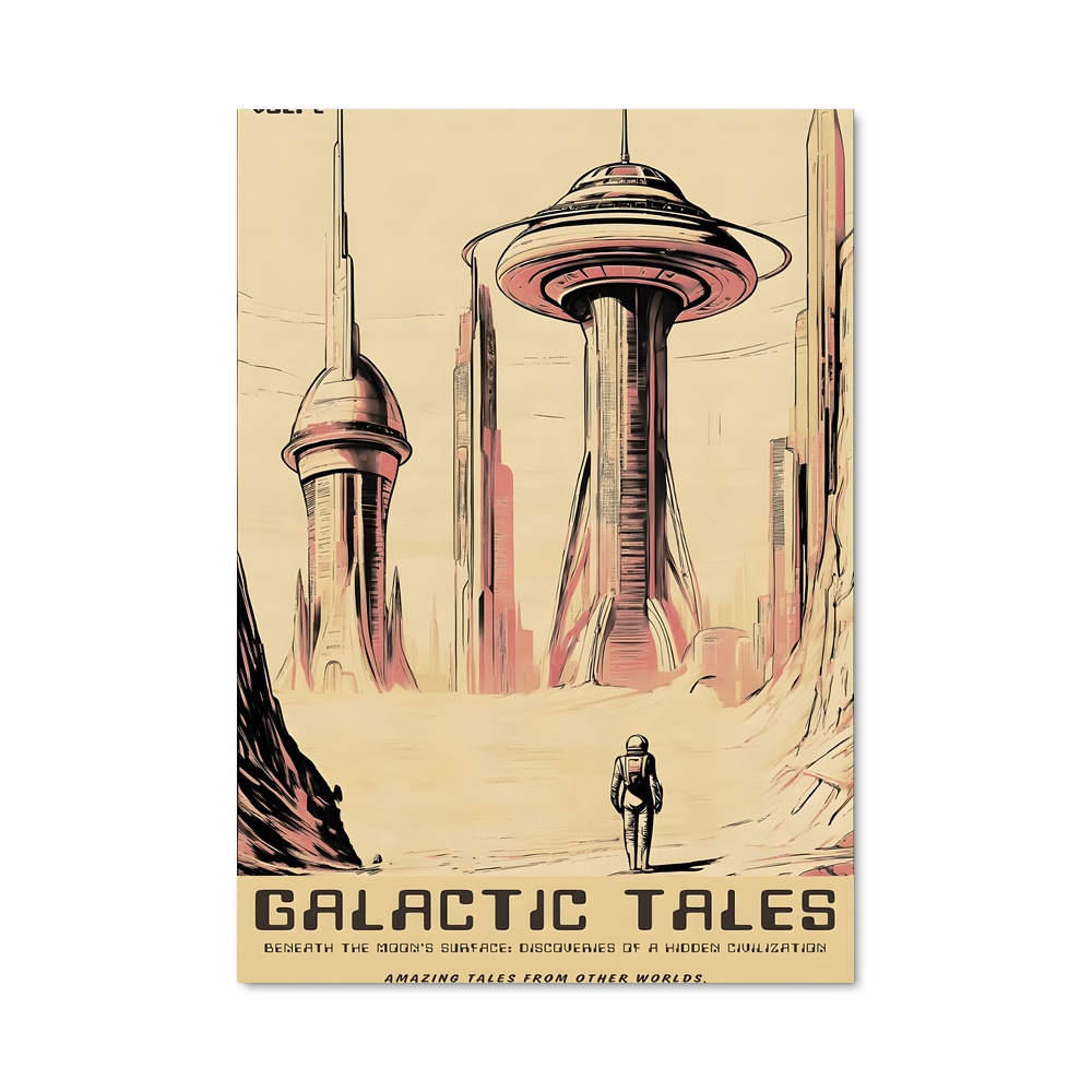 Poster sublime illustration de science-fiction